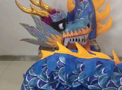 训练龙（绸缎布龙）